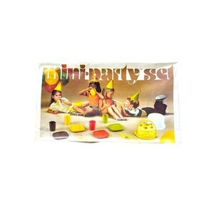 1980 Vintage Tupperware Toys 10 pc Mini Party Set w/box Never Used w/HTF Server